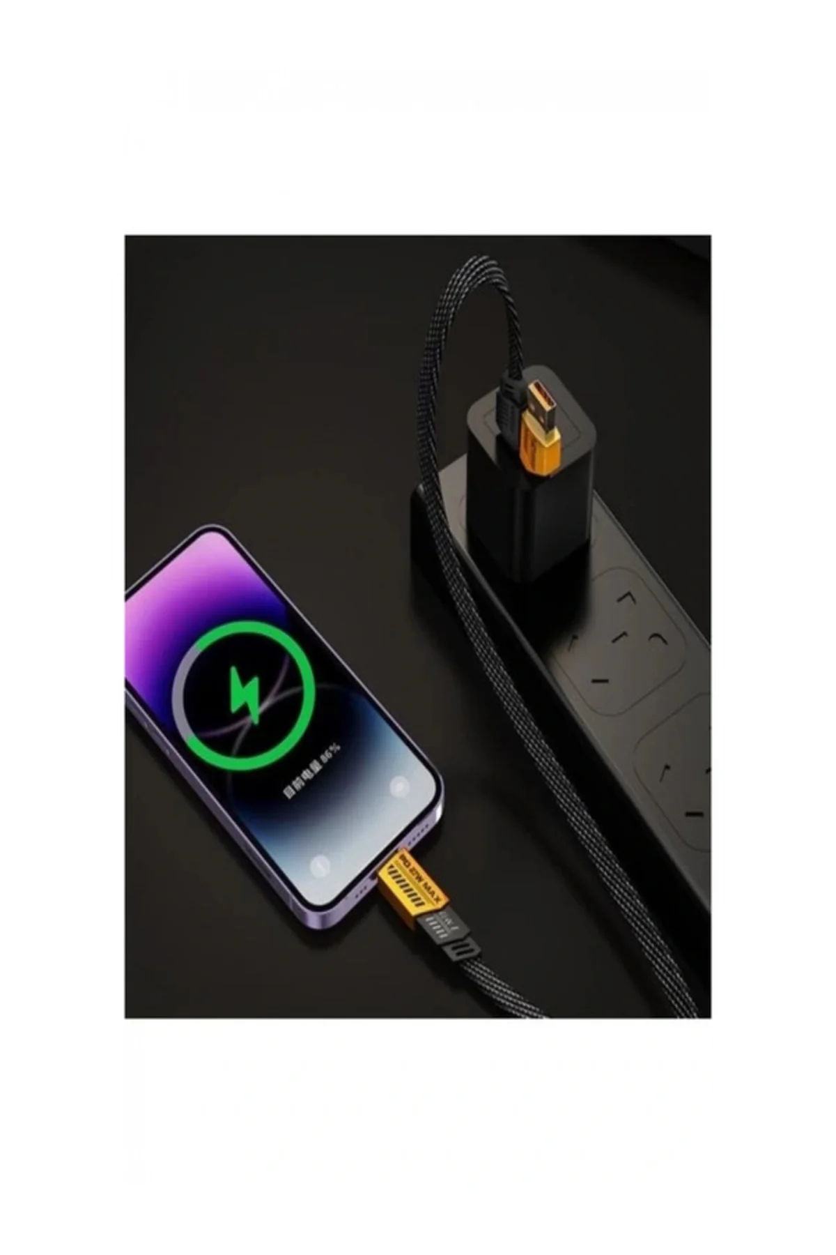 Mintola 4in1 PD 65 Watt Type-C/27 Watt iPhone Halat Örgü Kırılmaz