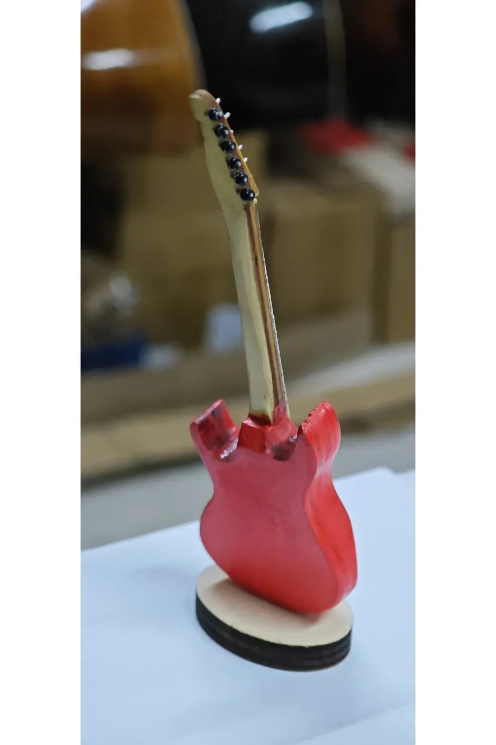 Minyatür Hediyelik Masa Üstü Elektro Gitar