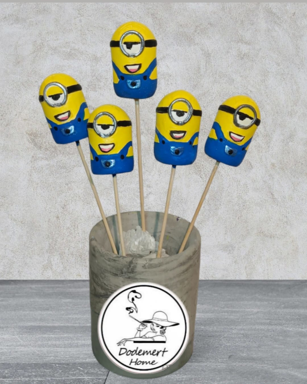 Dodemert Home Minyonlar Saksı Dibi Süsleri & Teraryum Obje 4 Adet Dodemert Home Minyonlar Saksı Dibi Süsleri & Teraryum Obje 4 Adet