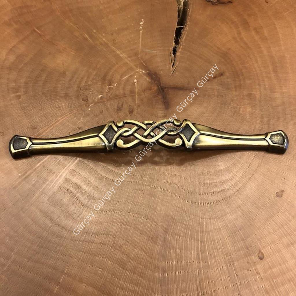 Gürçay Hırdavat Mira Kulp Antik Sarı 160Mm