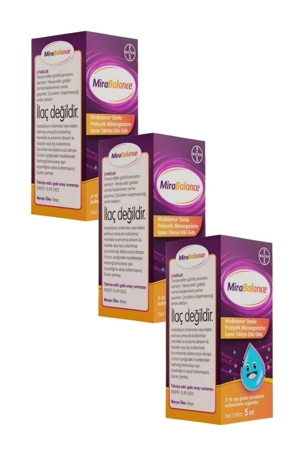 Bayer Mirabalance Probiyotik Damla 5 Ml X 3 Adet