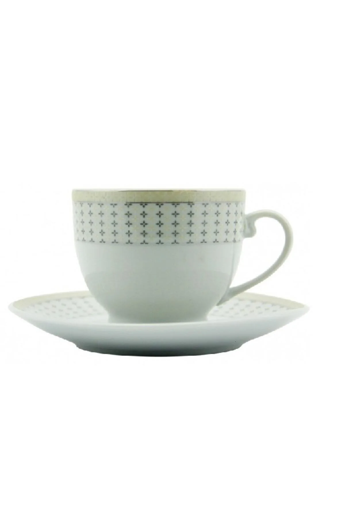 Miraç Rose 6'lı Desenli Porselen Çay Fincan Takımı