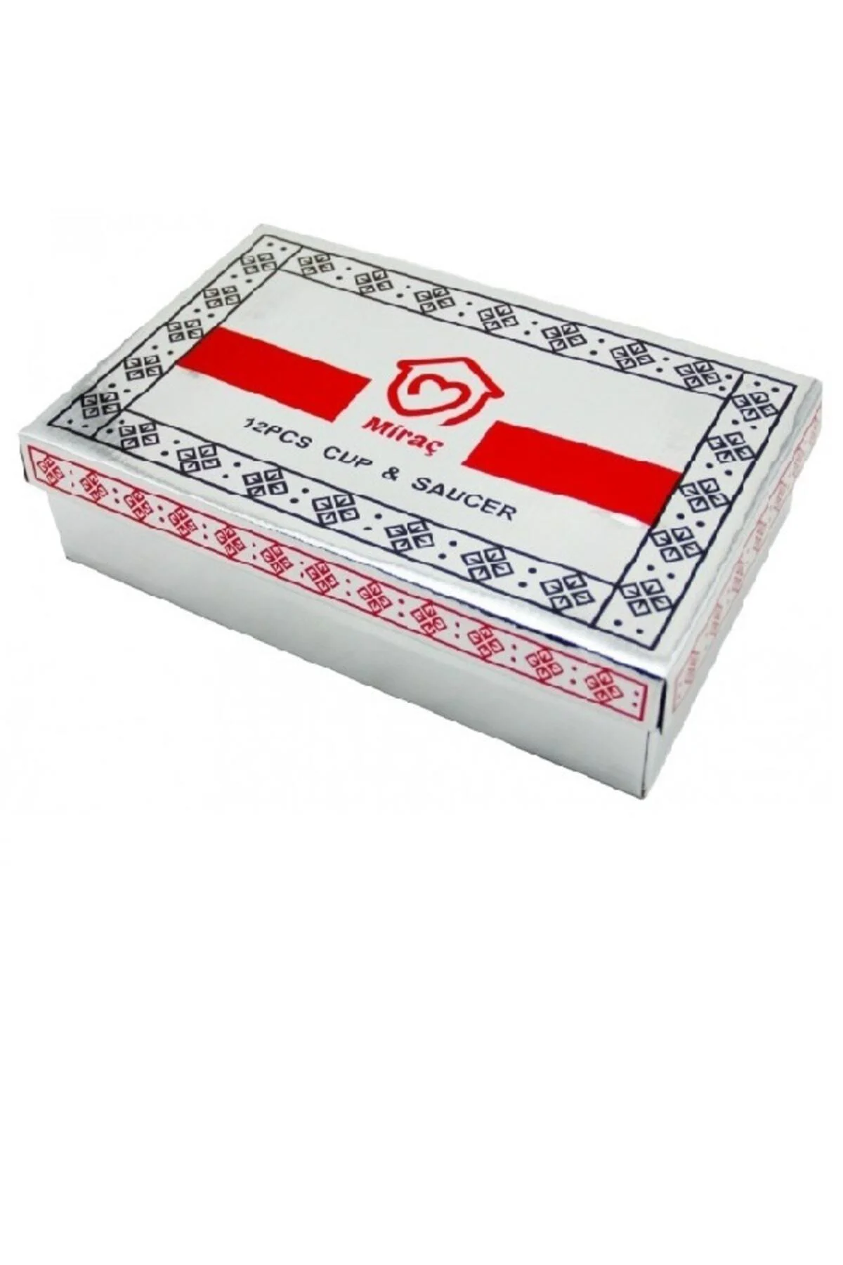 Miraç Rose 6'lı Desenli Porselen Çay Fincan Takımı