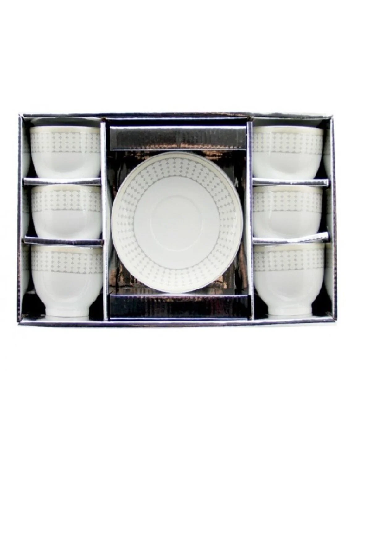 Miraç Rose 6'lı Desenli Porselen Çay Fincan Takımı