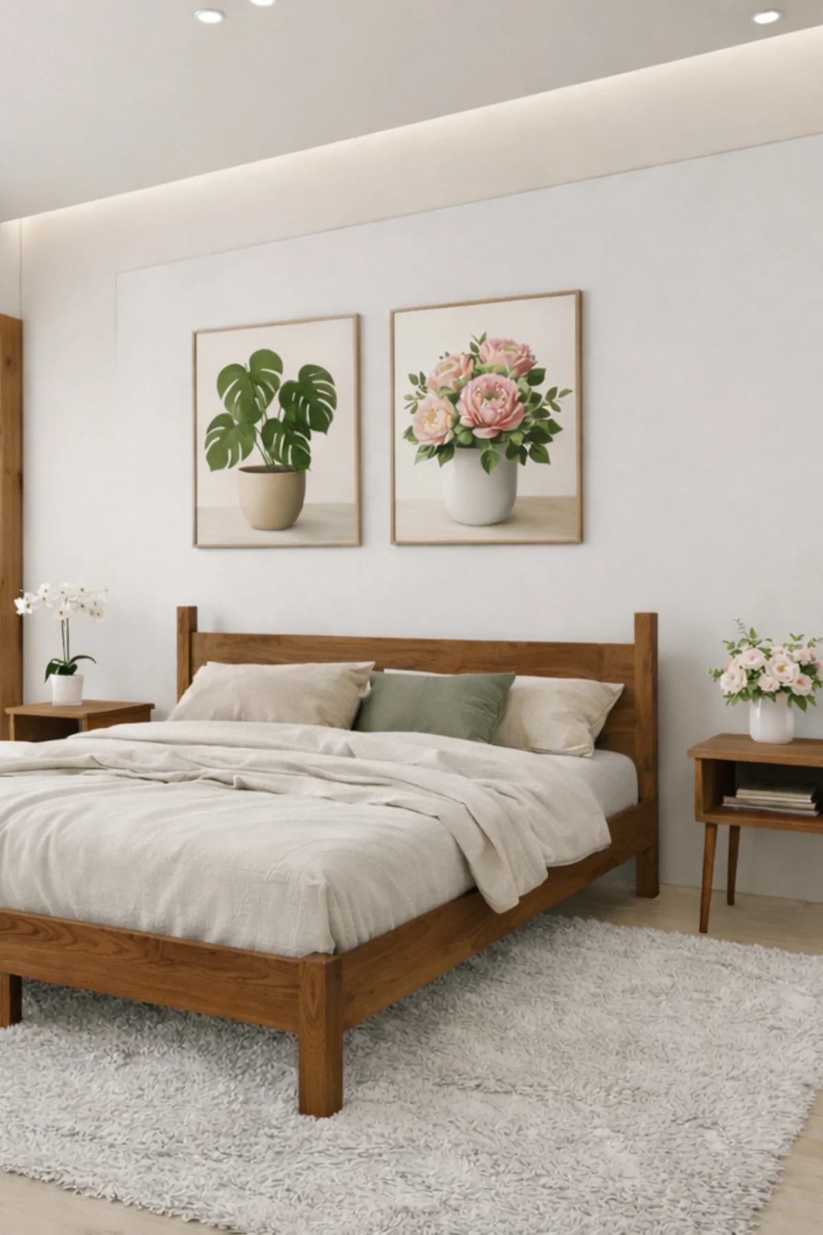 Mirage Model Masif Çam Karyola ve İki Adet Komodin Seti - Doğal Ahşap Yatak Odası Takımı Fiyatı, Yorumları ve Özellikleri