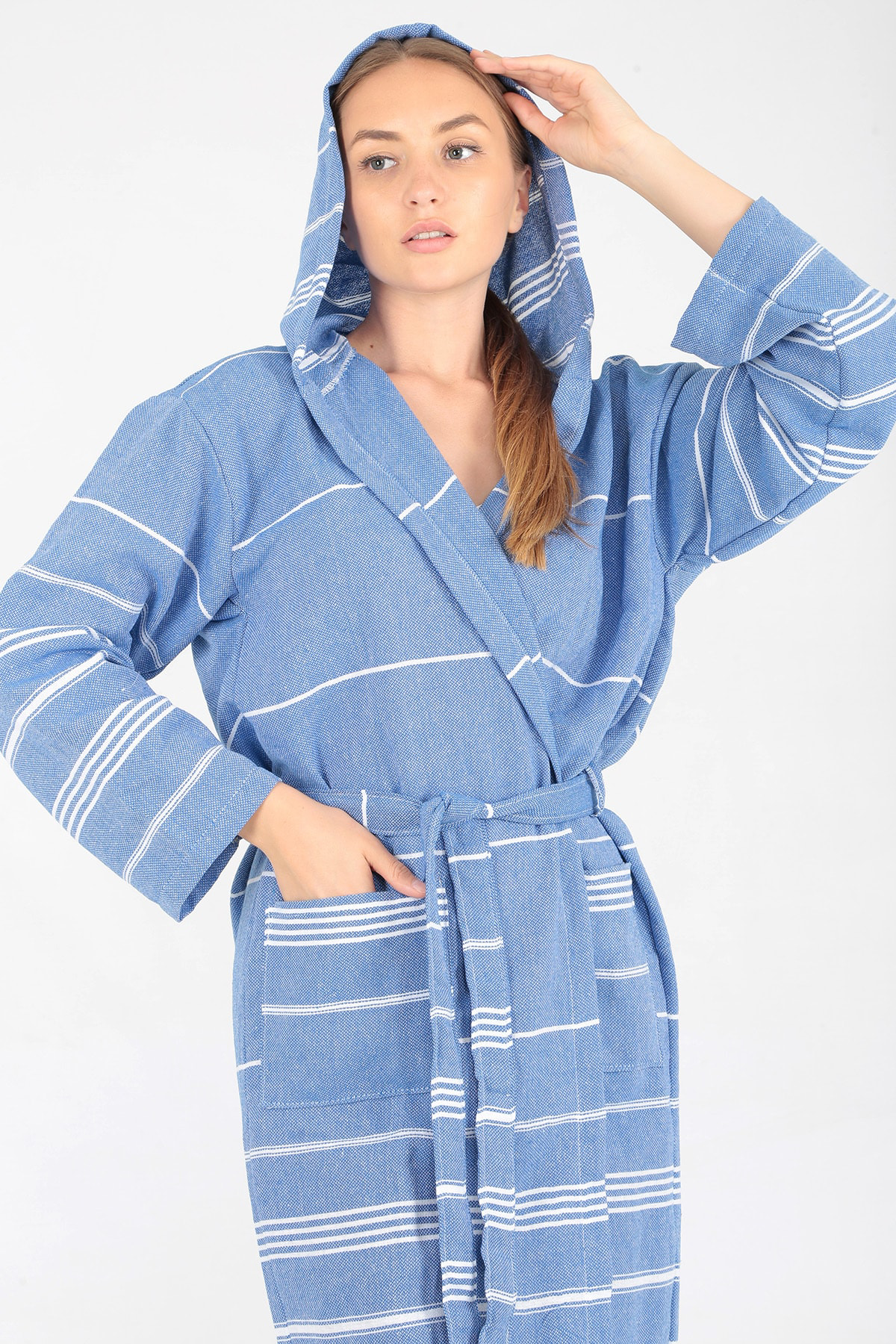 Buldan Concept Miranda Peştamal Bornoz Mavi