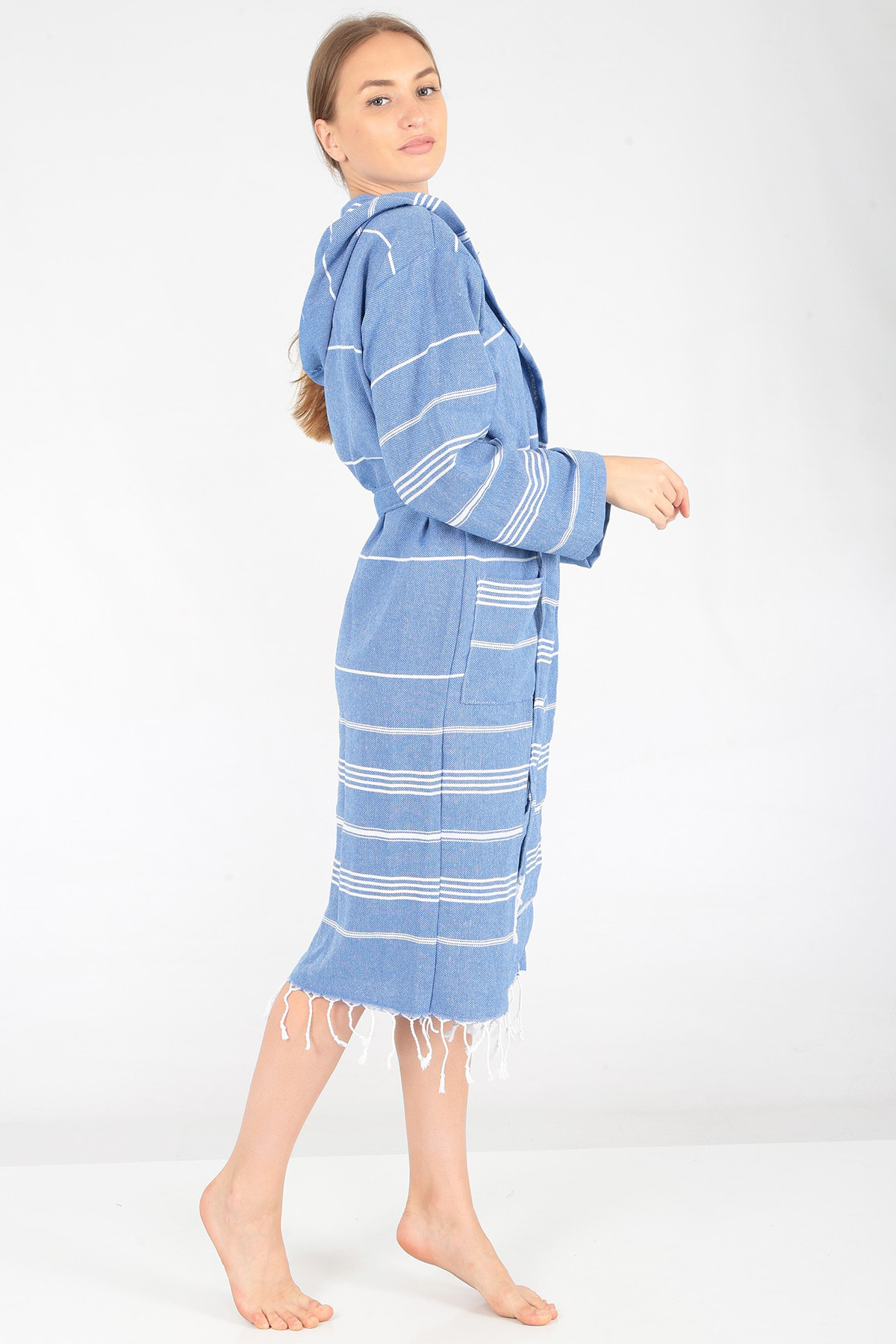 Buldan Concept Miranda Peştamal Bornoz Mavi