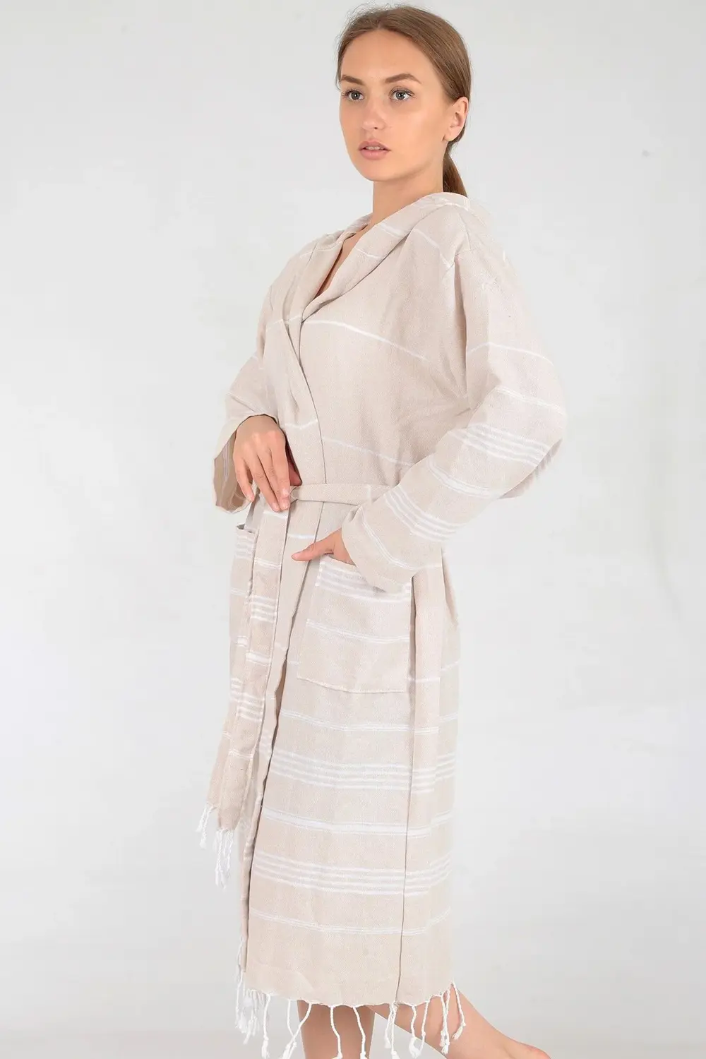 Miranda Peştamal Bornoz Bej