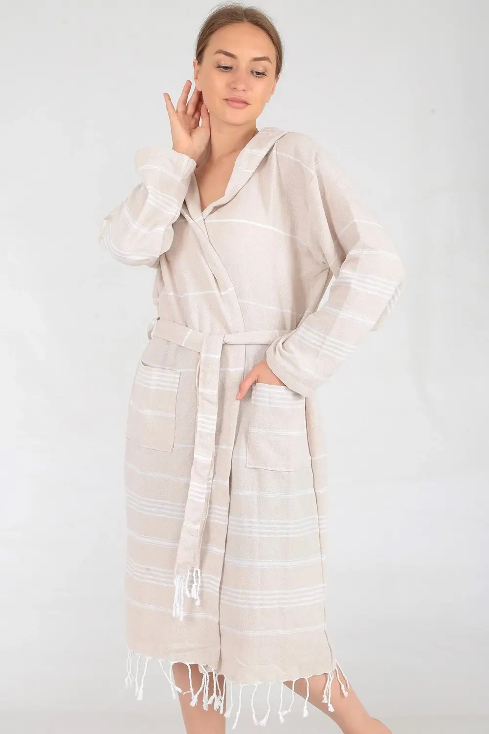 Miranda Peştamal Bornoz Bej