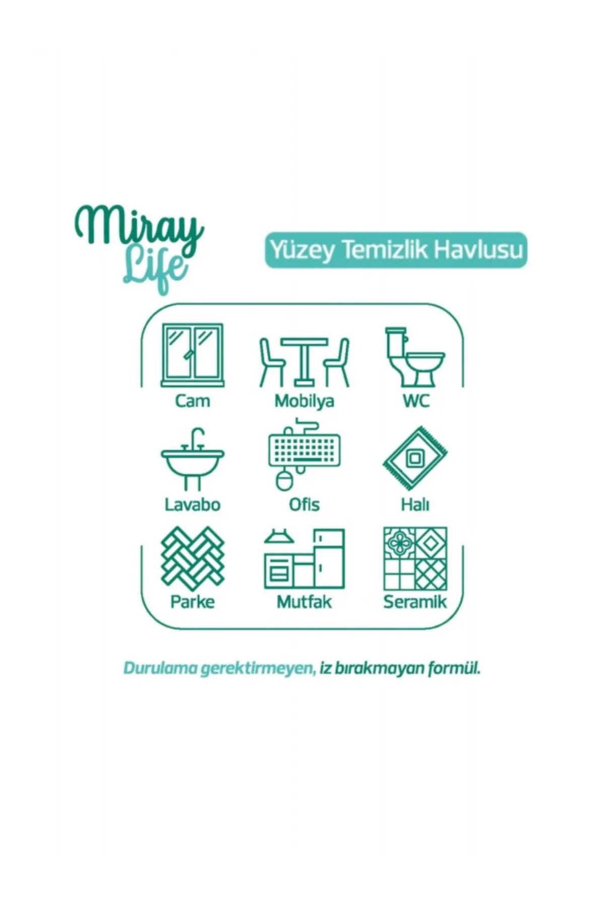Miray Life Easy Clean Yüzey Temizlik Havlusu Adet Beyaz Sabun 100 lü Miray Life Easy Clean Yüzey Temizlik Havlusu Adet Beyaz Sabun 100 lü