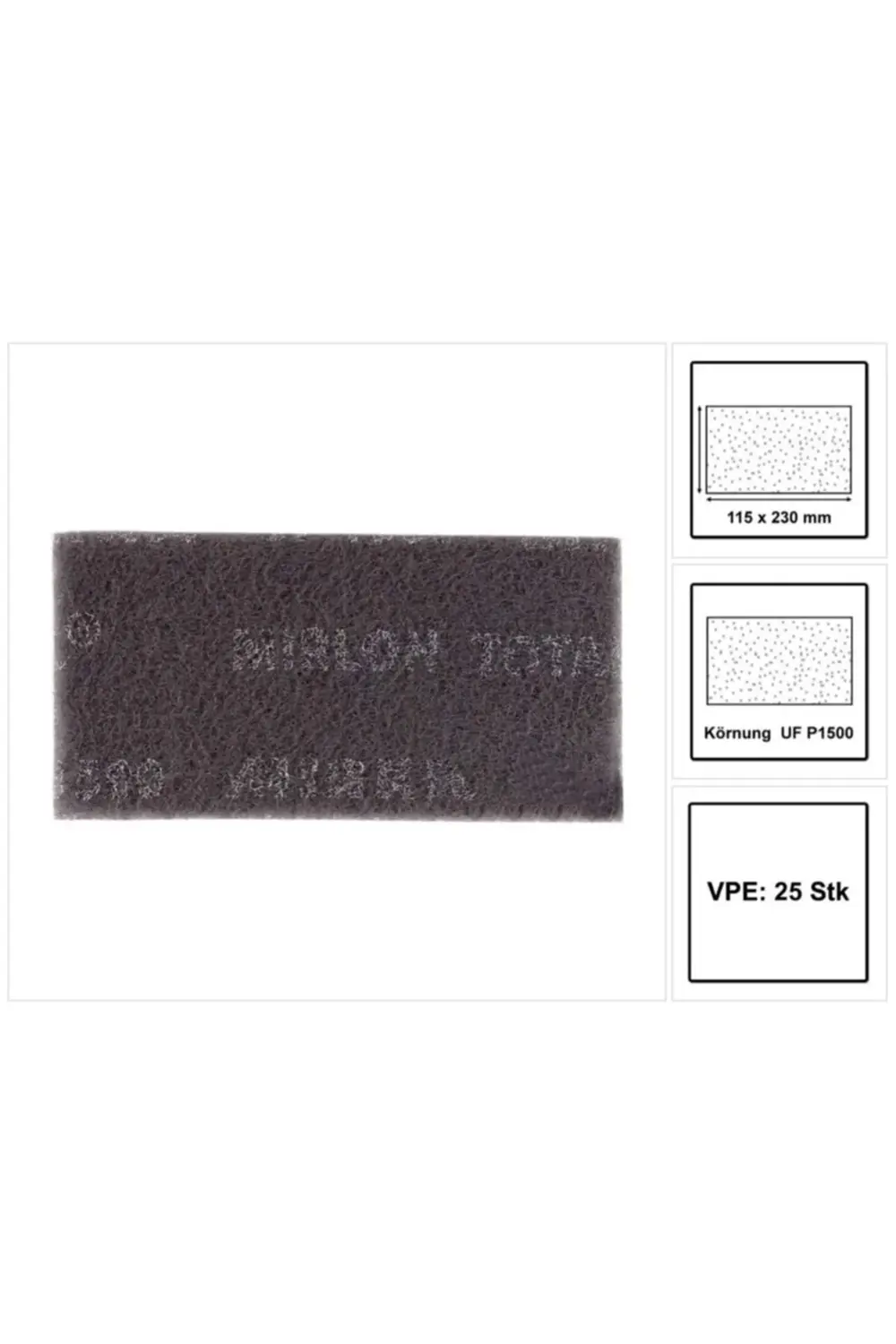 Mirlon Total 115x230 mm Uf 1500 Gri 25 Adet