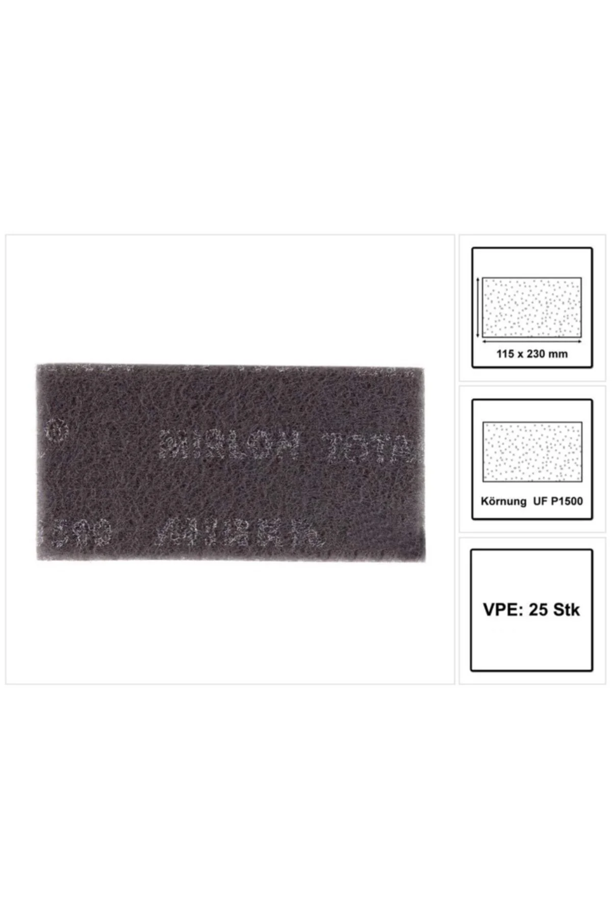 Mirlon Total 115x230 mm Uf 1500 Gri 25 Adet