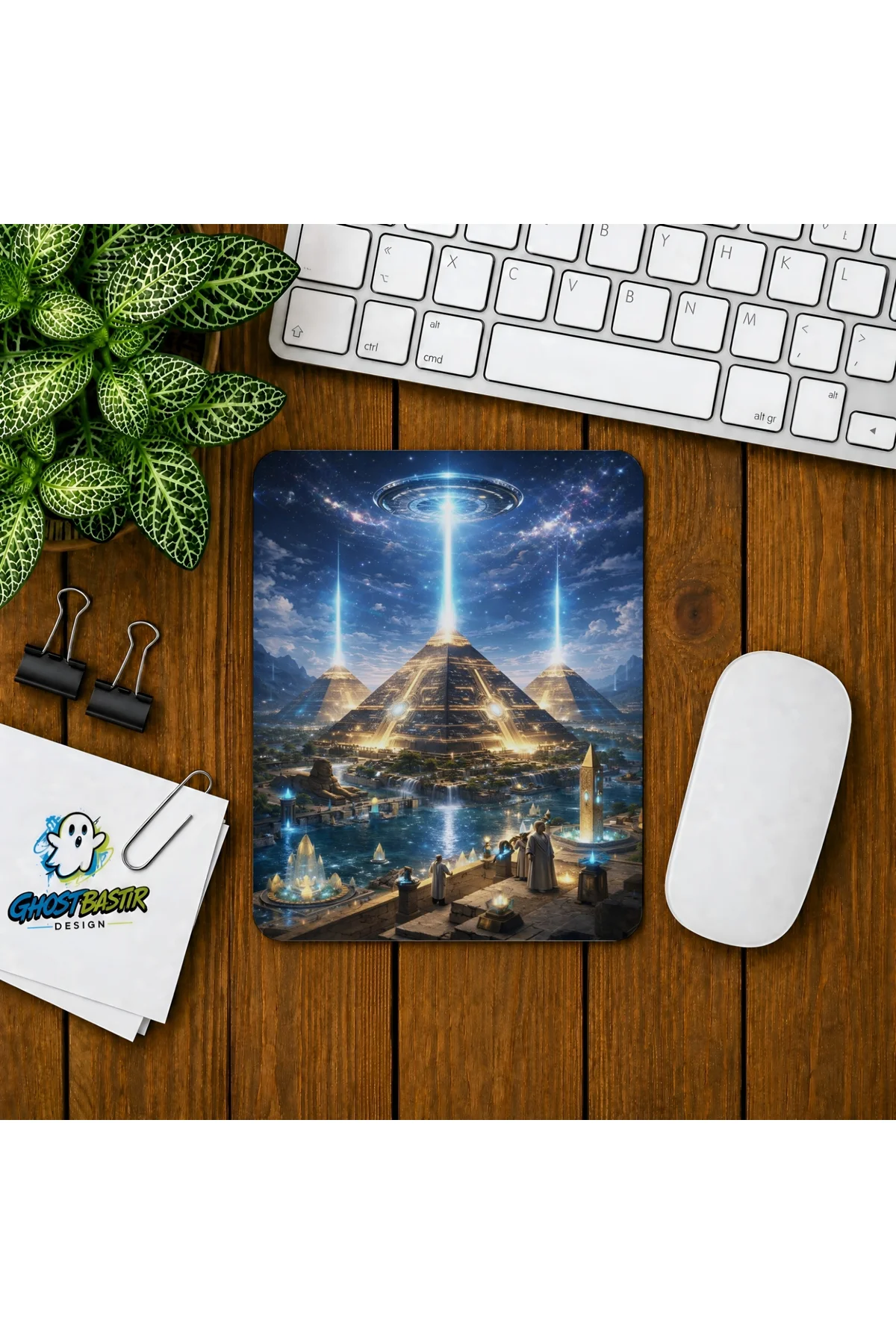 Mısır Piramitleri Baskılı Oyuncu Mousepad 0198