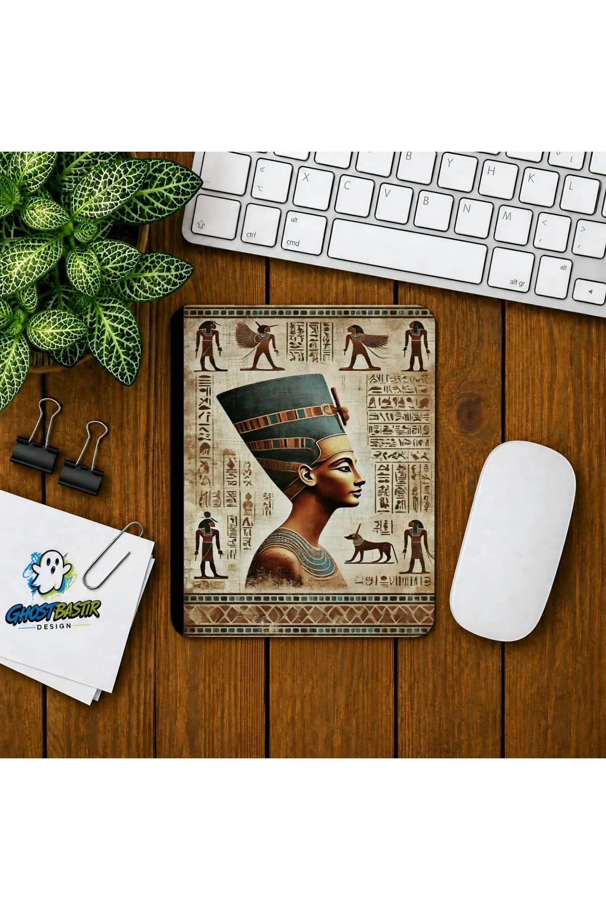 Mısır Tablo Baskılı Oyuncu Mousepad 0199