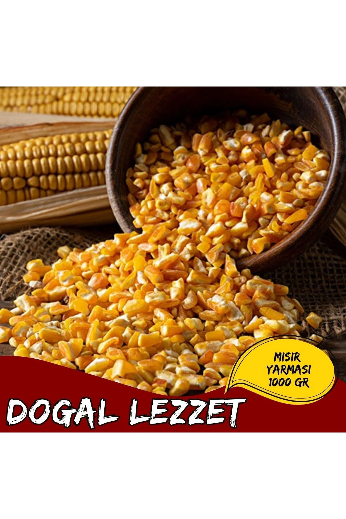 Mısır Yarması Doğal Mısır Yarması Çorbalık Keşkeklik Geleneksel Lezzet 1000 Gr