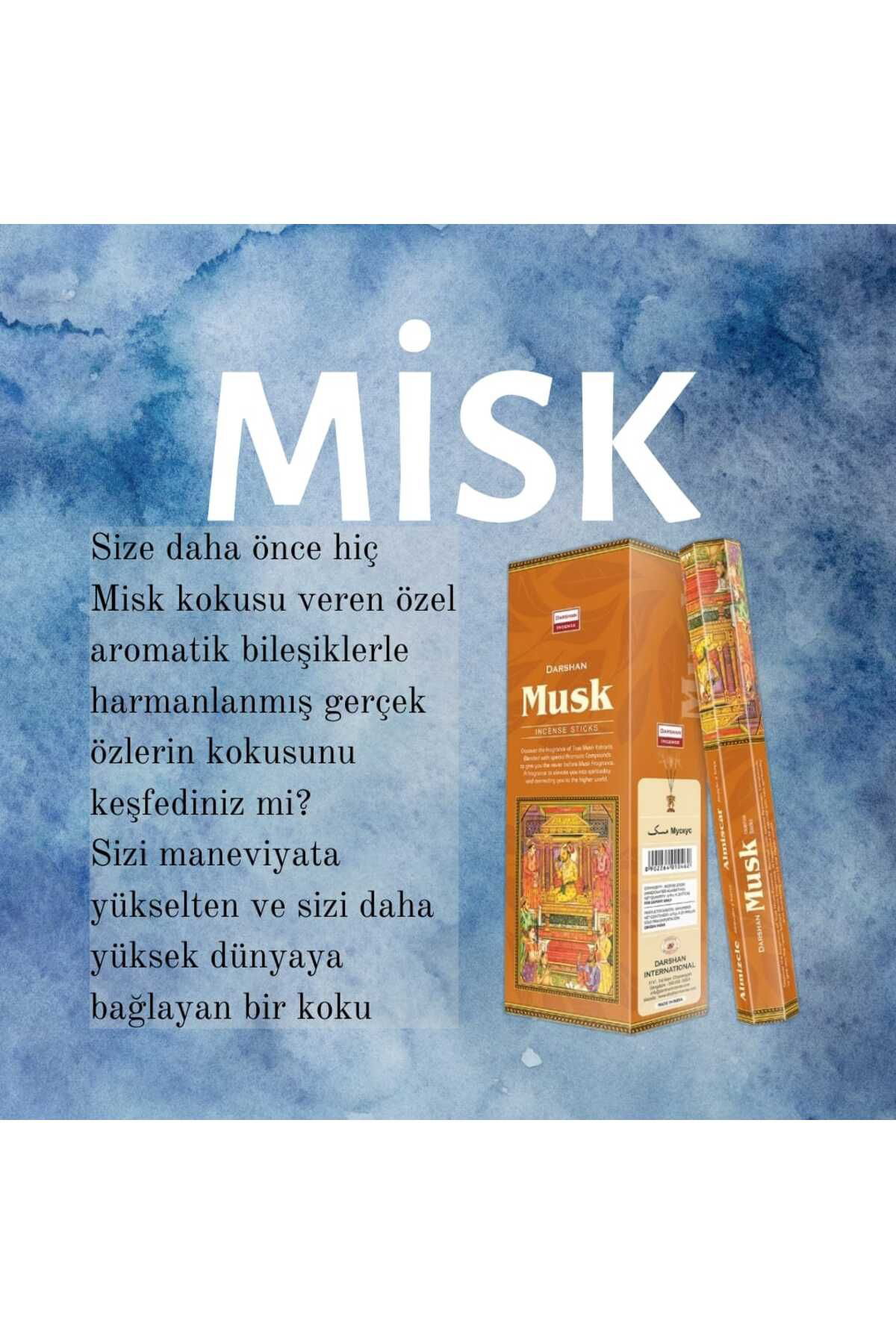 Darshan Misk Maneviyat Tütsü 20 Çubuk