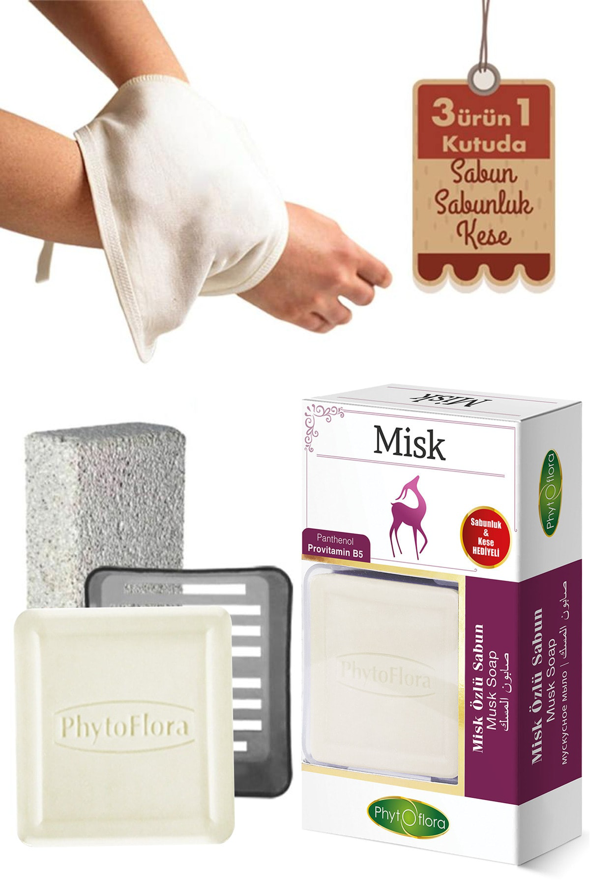 Misk Sabunu Ve Banyo Kesesi, Katı Sabunluk