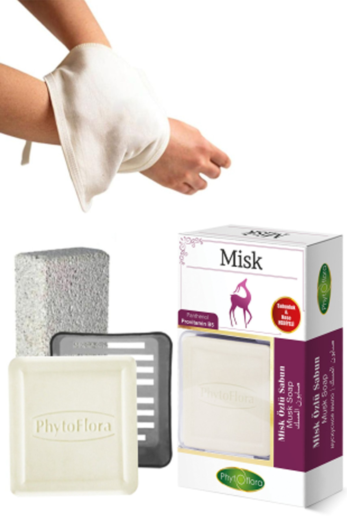 Misk Sabunu Ve Banyo Kesesi, Katı Sabunluk