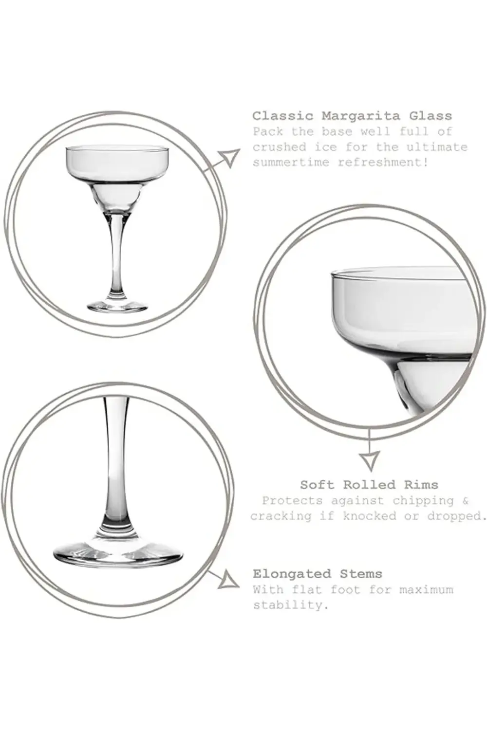 Misket 6'lı Kokteyl Bardağı