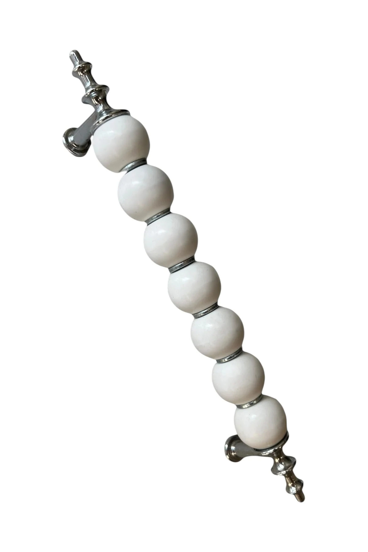 MİSKET POLİMER KULP KROM 128 MM Çekmece Mutfak Dolap Kulpu Kulp L