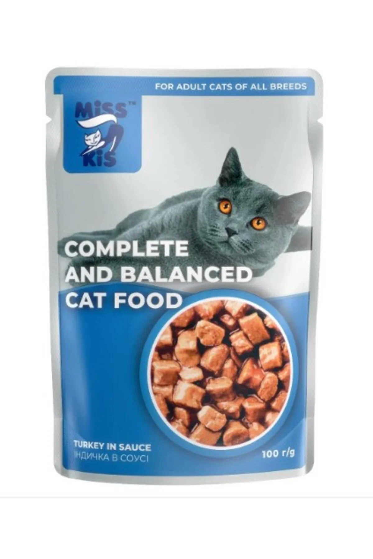 Miss Kis Hindili Yetişkin Kedi Pouch 100 Gr - Hafif ve Sindirimi Miss Kis Hindili Yetişkin Kedi Pouch 100 Gr - Hafif ve Sindirimi