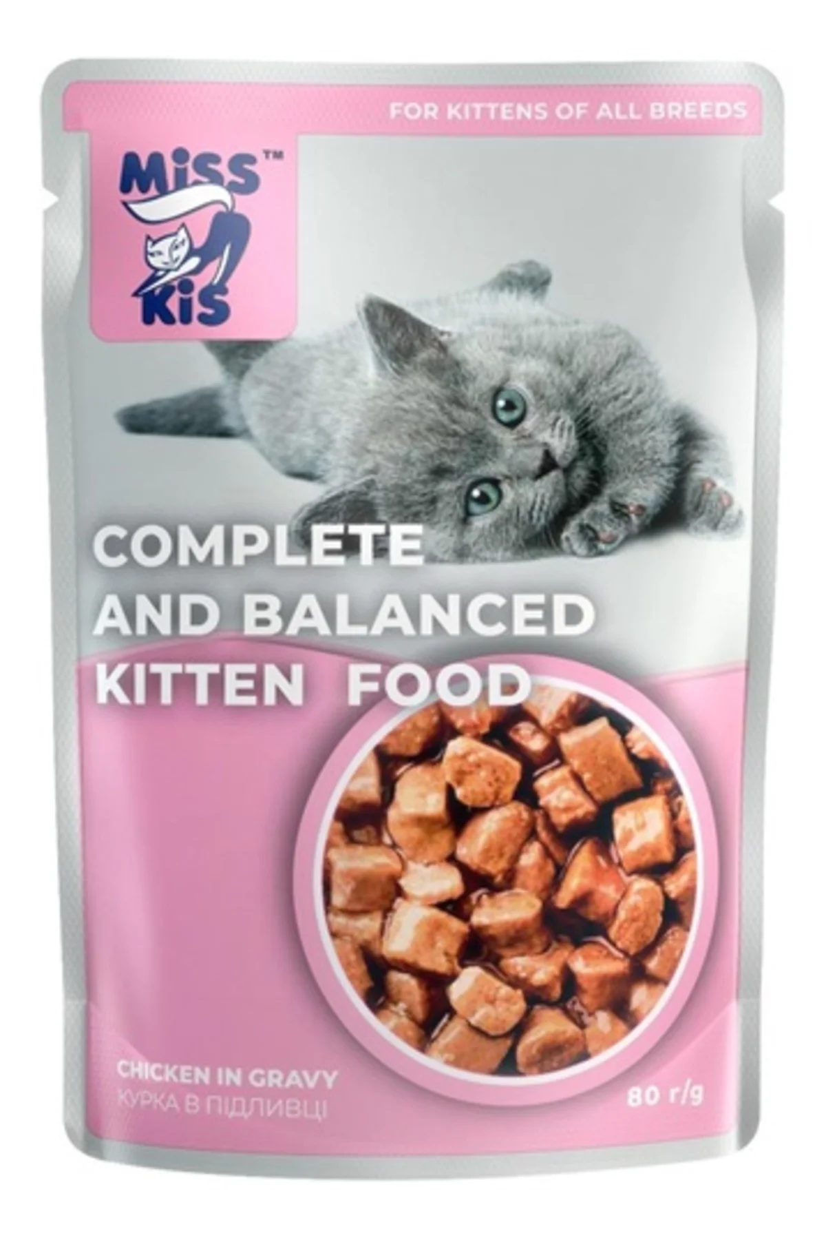 Miss Kis Kitten Tavuklu Yavru Kedi Pouch 80 Gr - Sağlıklı ve Deng Miss Kis Kitten Tavuklu Yavru Kedi Pouch 80 Gr - Sağlıklı ve Deng