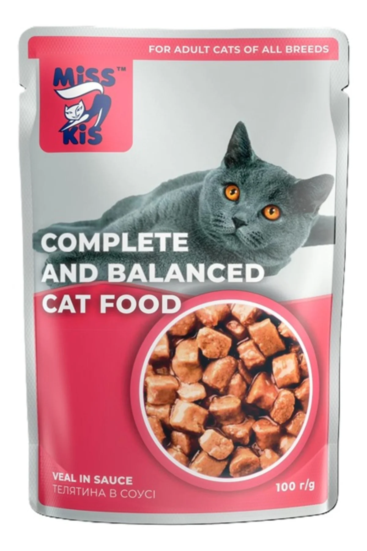 Miss Kis Sığır Etli Yetişkin Kedi Pouch 100 Gr - %100 Et İçerikli