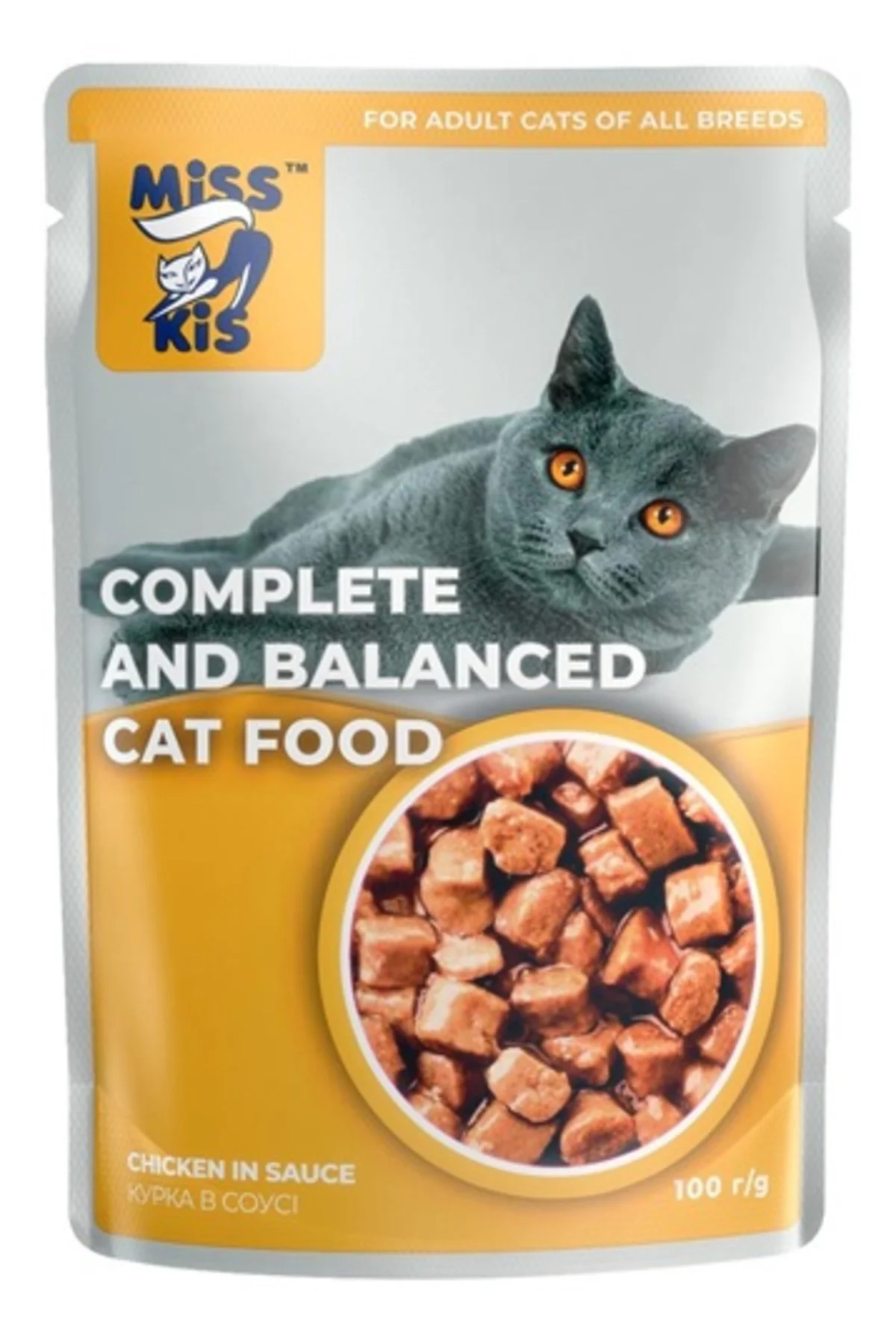 Miss Kis Tavuklu Yetişkin Kedi Pouch 100 Gr - %100 Et İçerikli Le Miss Kis Tavuklu Yetişkin Kedi Pouch 100 Gr - %100 Et İçerikli Le