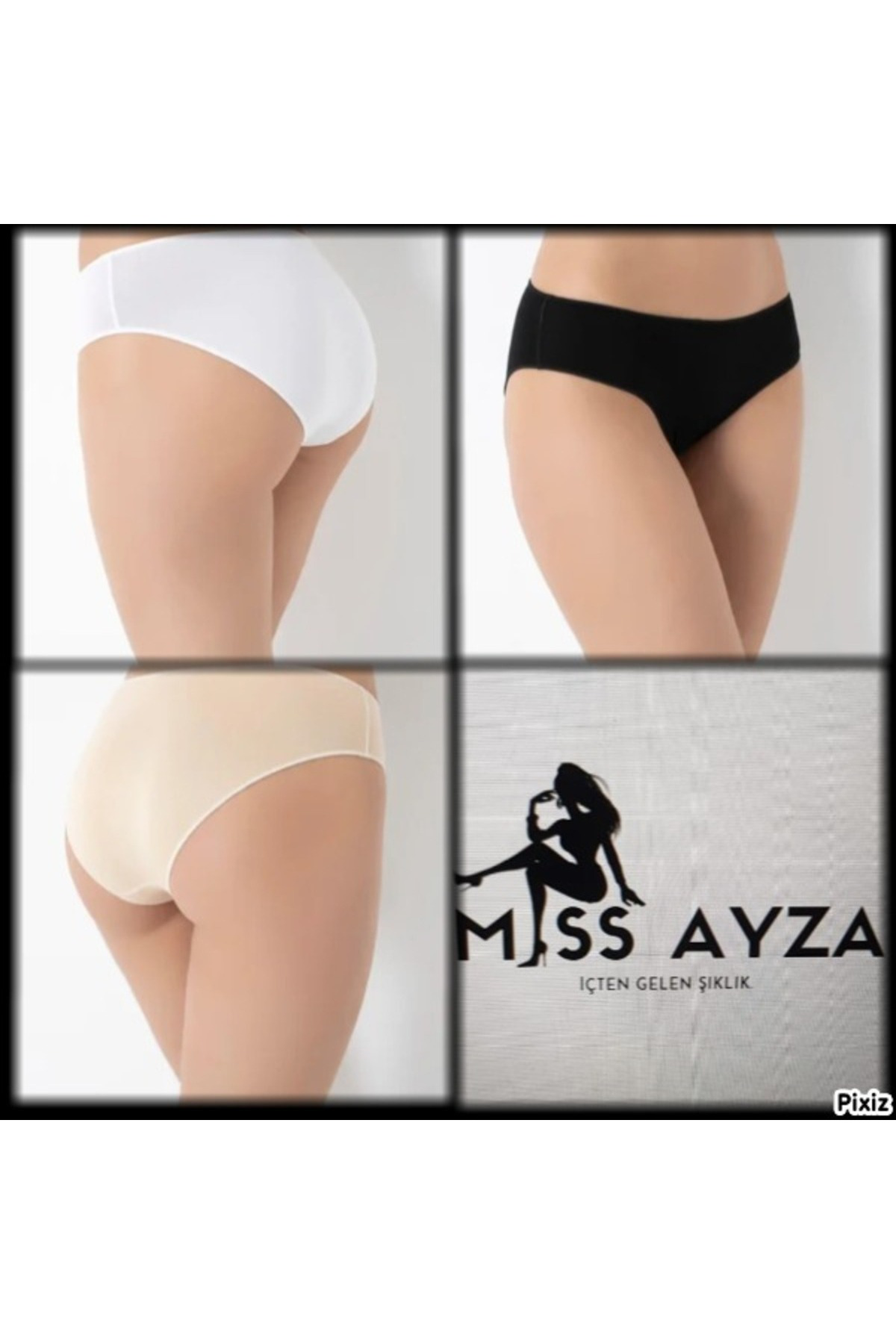 MissAyza 937 DİKİŞSİZ 3'LÜ BAMBU SLİP KÜLOT