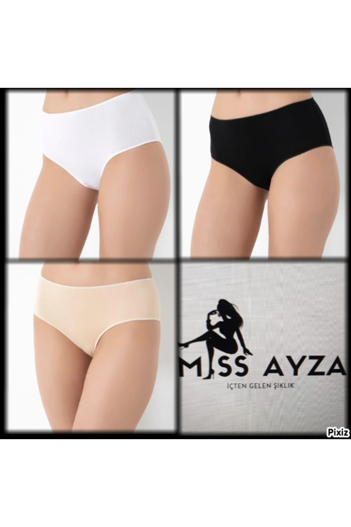 MissAyza 938 3'LÜ BATO SLİP KÜLOT BAMBU