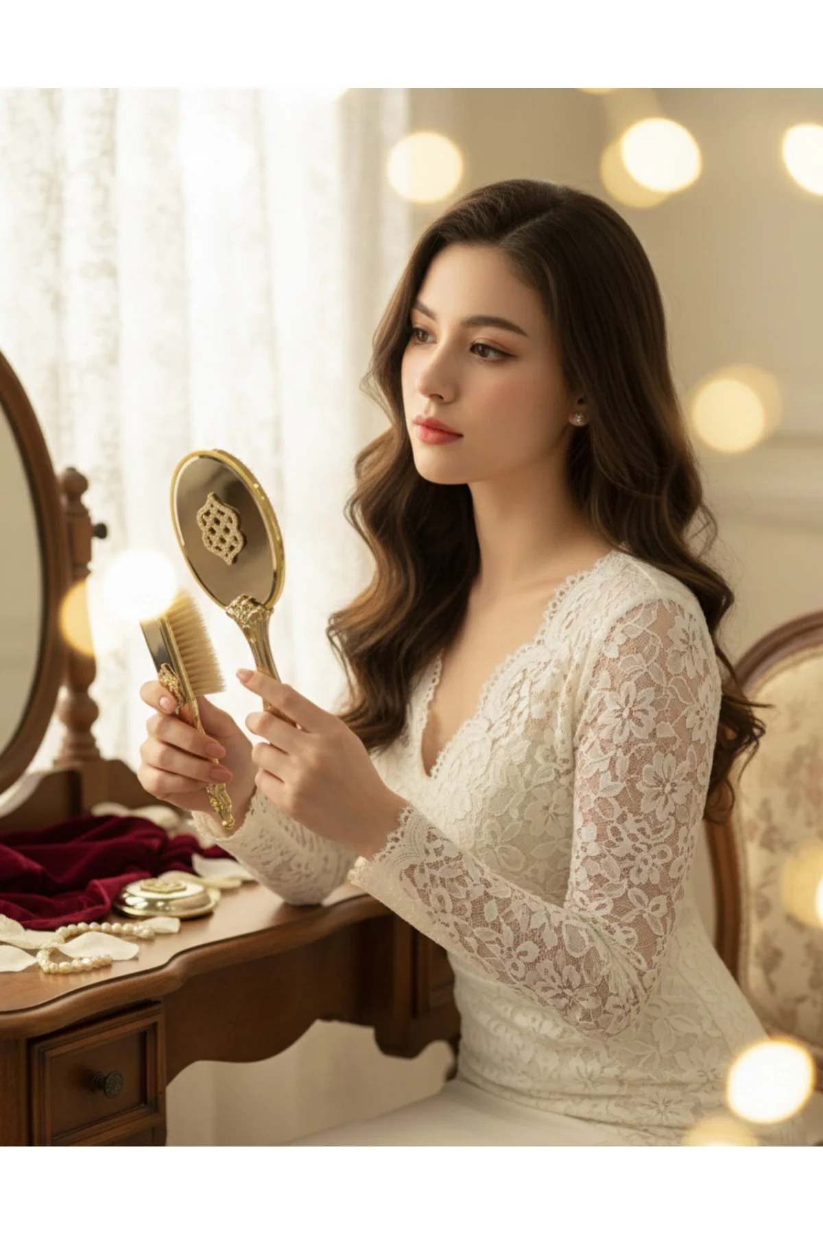 MİSSAYZA BEDESTEN GOLD SERİSİ ÇEYİZLİK HEDİYELİK LÜKS AYNA TARAK TAKIMI MİSSAYZA BEDESTEN GOLD SERİSİ ÇEYİZLİK HEDİYELİK LÜKS AYNA TARAK TAKIMI