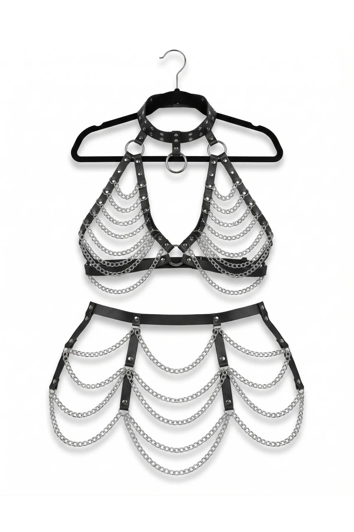 MissAyza Choker Detaylı Çok Katmanlı Zincirli Deri Harness Set ART423 MissAyza Choker Detaylı Çok Katmanlı Zincirli Deri Harness Set ART423 Fiyatı, Yorumları ve Özellikleri