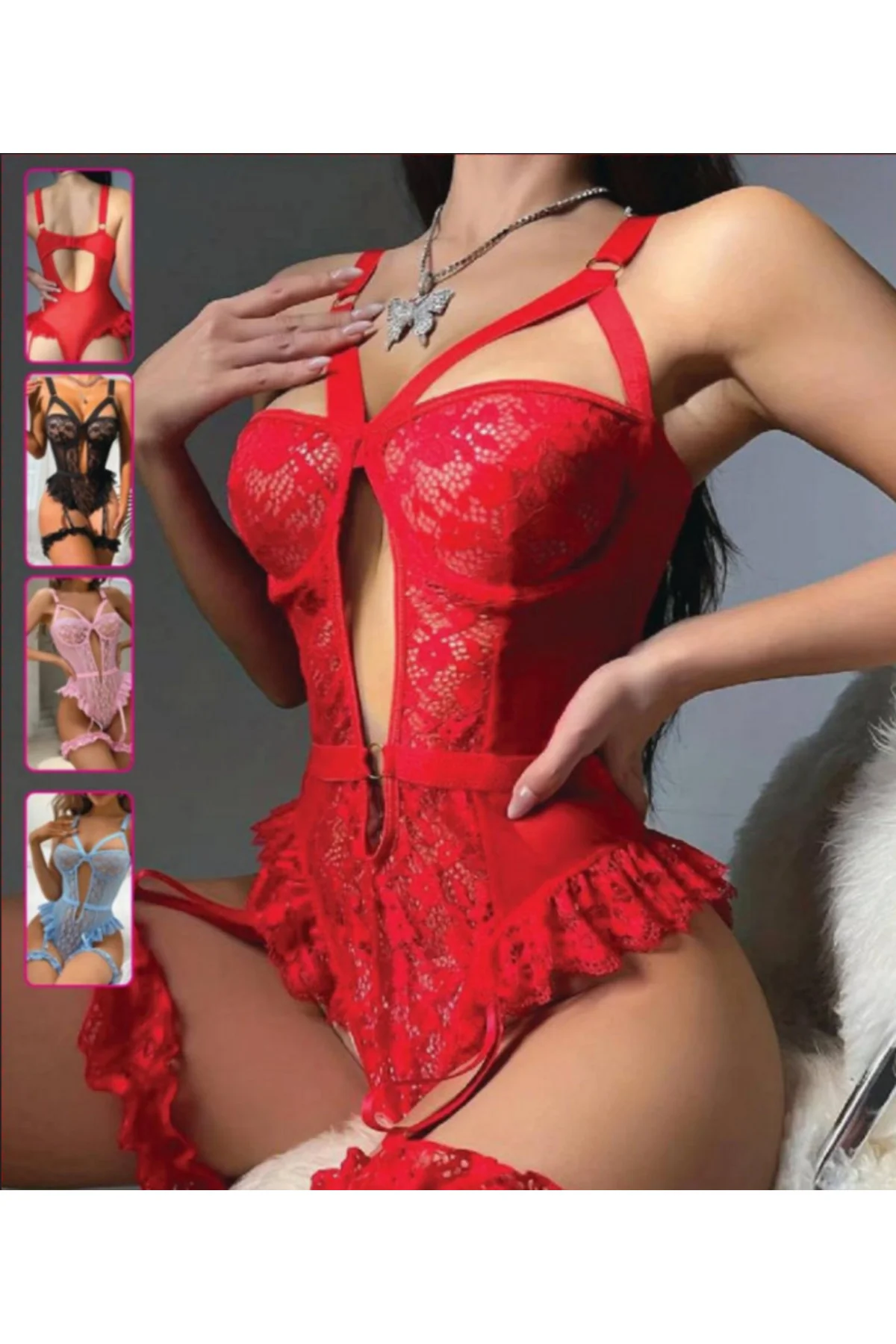 MissAyza Dantel İşlemeli Jartiyerli Body - Pencere Detaylı ve Ayarlanabilir Askılı Şık Tasarım MissAyza Dantel İşlemeli Jartiyerli Body - Pencere Detaylı ve Ayarlanabilir Askılı Şık Tasarım