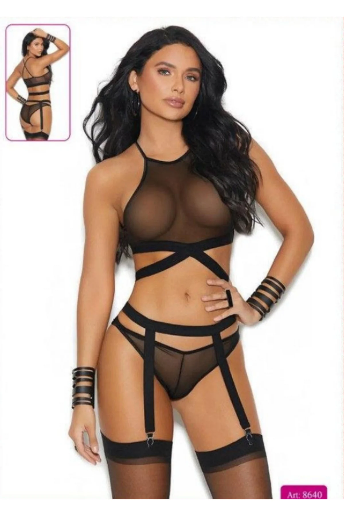 MissAyza Halter Yaka Transparan File ve Strappy Detaylı Siyah Fantezi Set MissAyza Halter Yaka Transparan File ve Strappy Detaylı Siyah Fantezi Set Fiyatı, Yorumları ve Özellikleri
