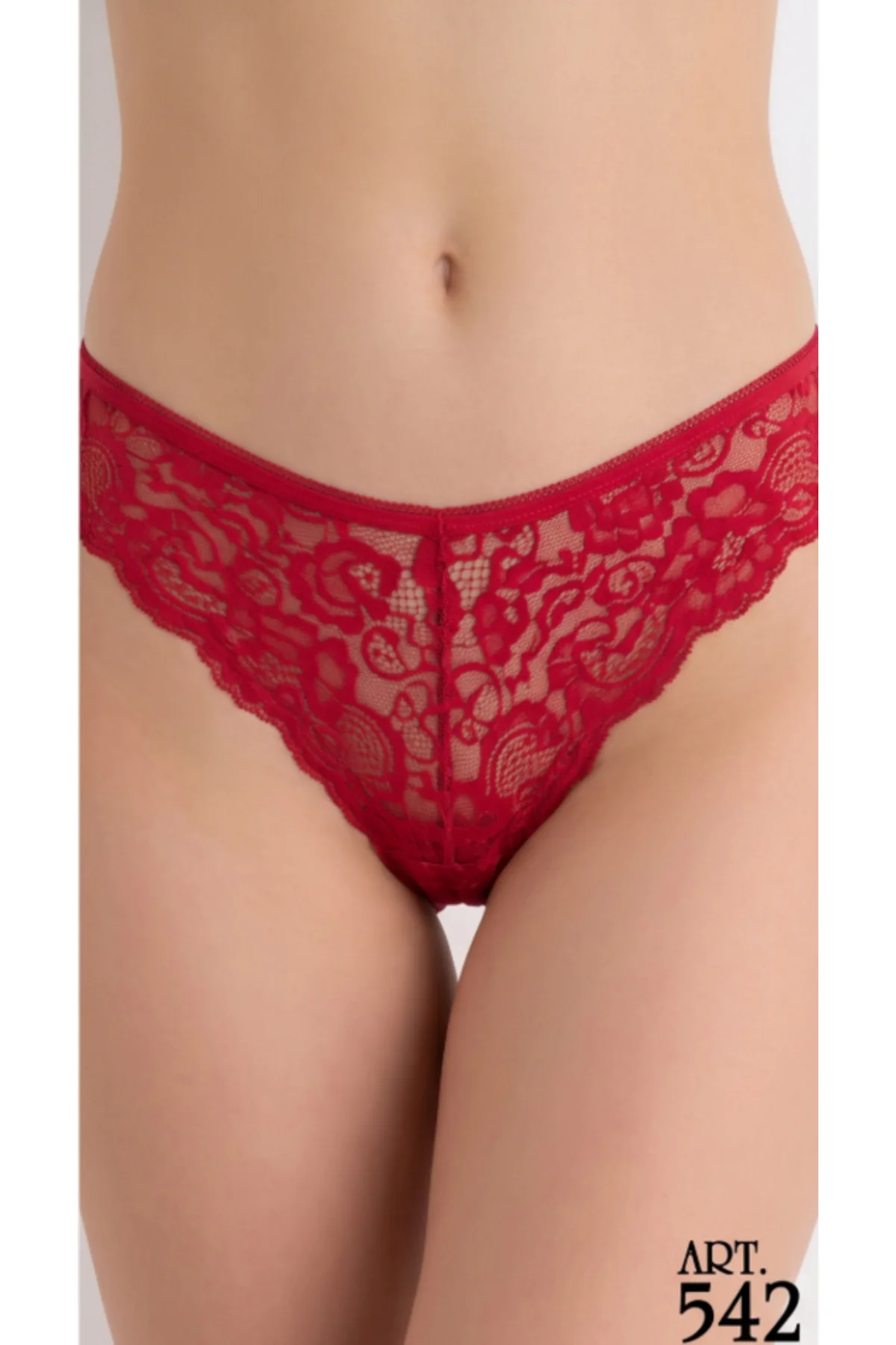 MissAyza Kadın Tamamen Dantelli String Külot Premium Çeyizlik Art-542