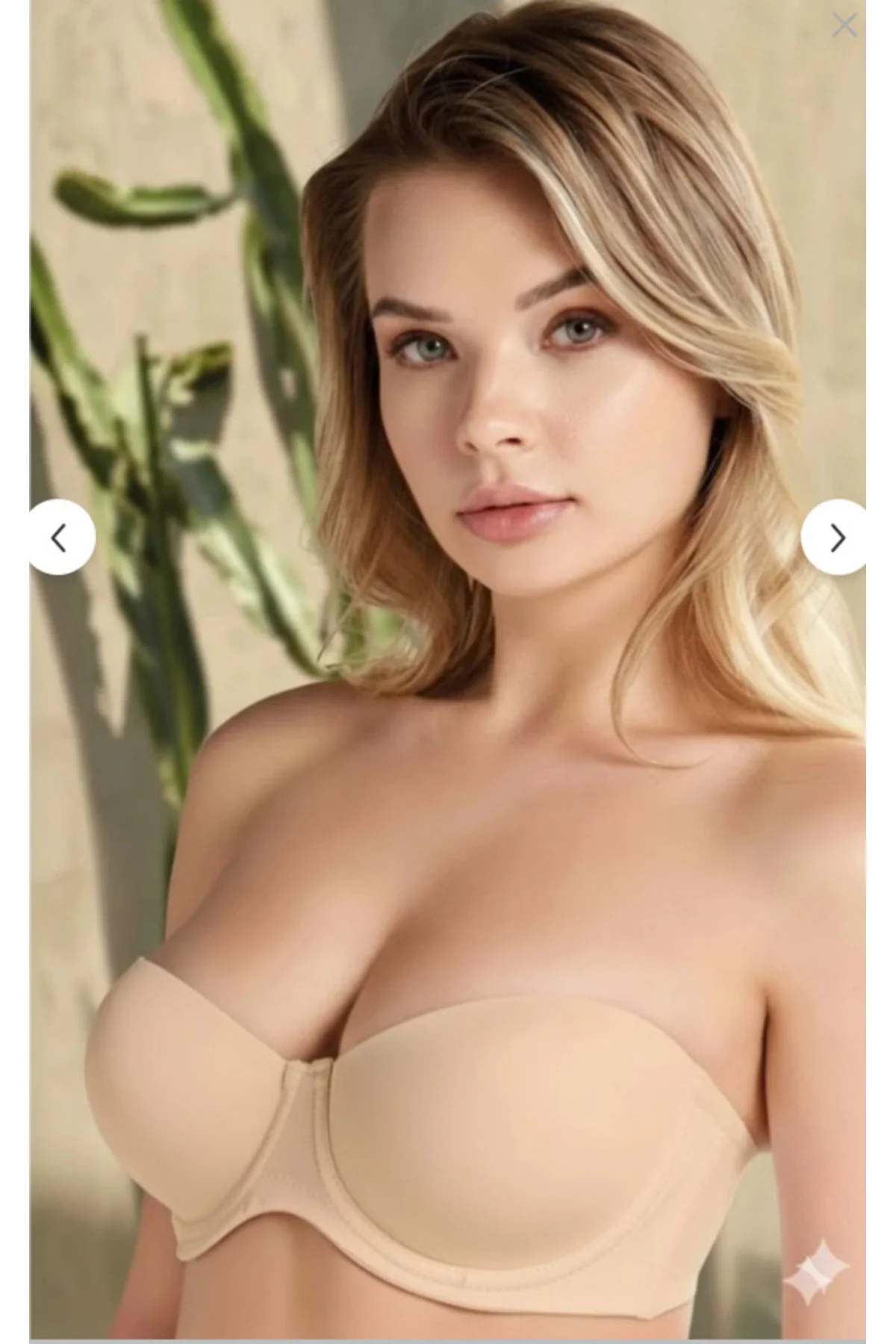 MissAyza Strapless Bra 192 Nurteks Minimizer Sütyen