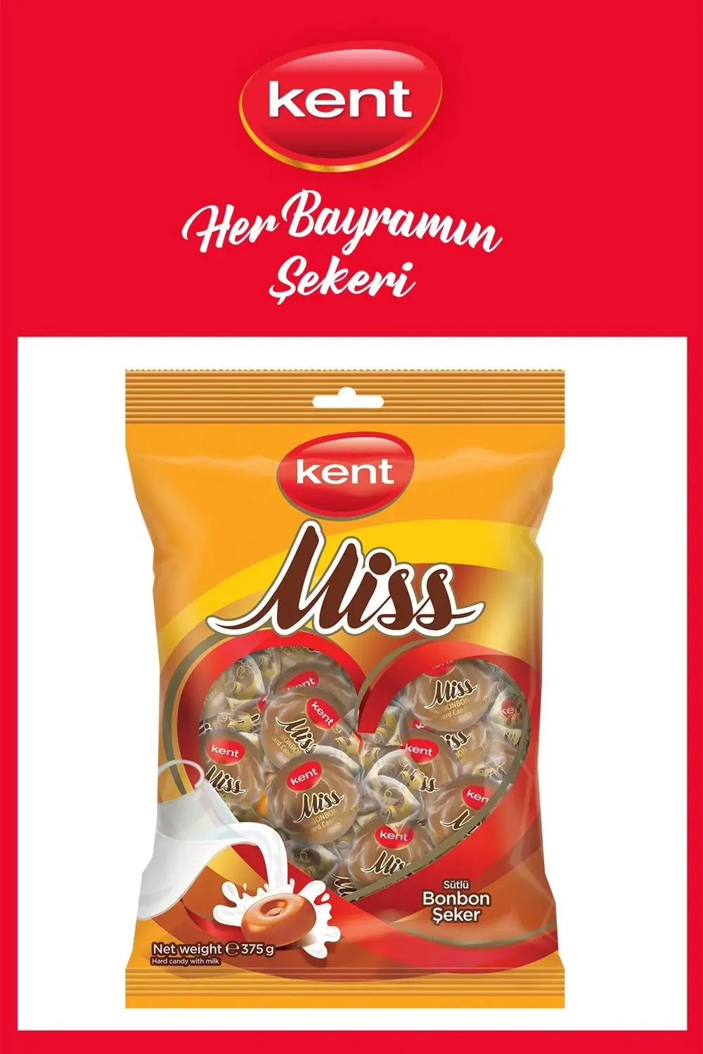 Missbonbon Sütlü 375 gr 2'li Paket