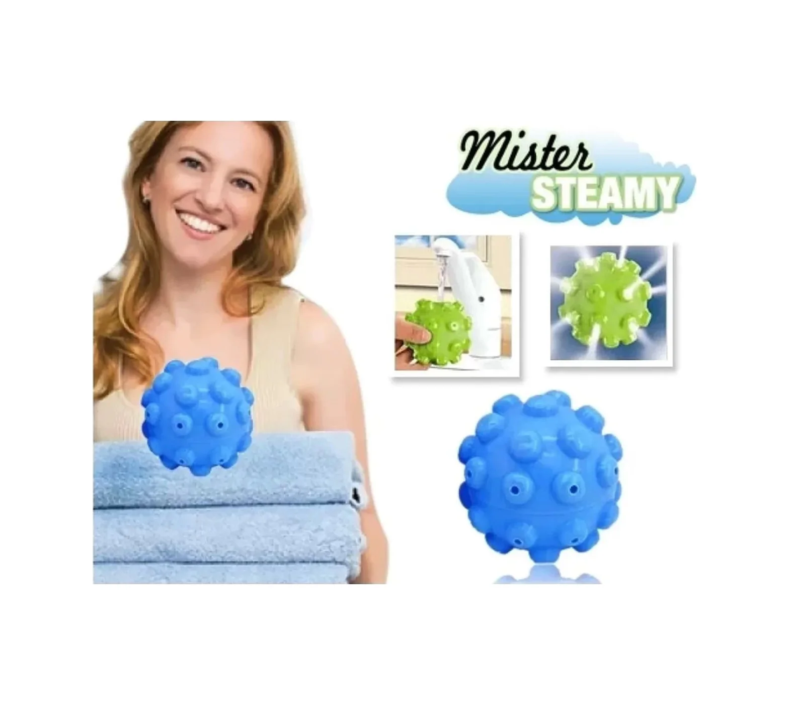 Mister Steamy Buharlı Çamaşır Kurutma Ve Ütü Topları 2'li Lisinya Diğer Mister Steamy Buharlı Çamaşır Kurutma Ve Ütü Topları 2'li Lisinya Diğer