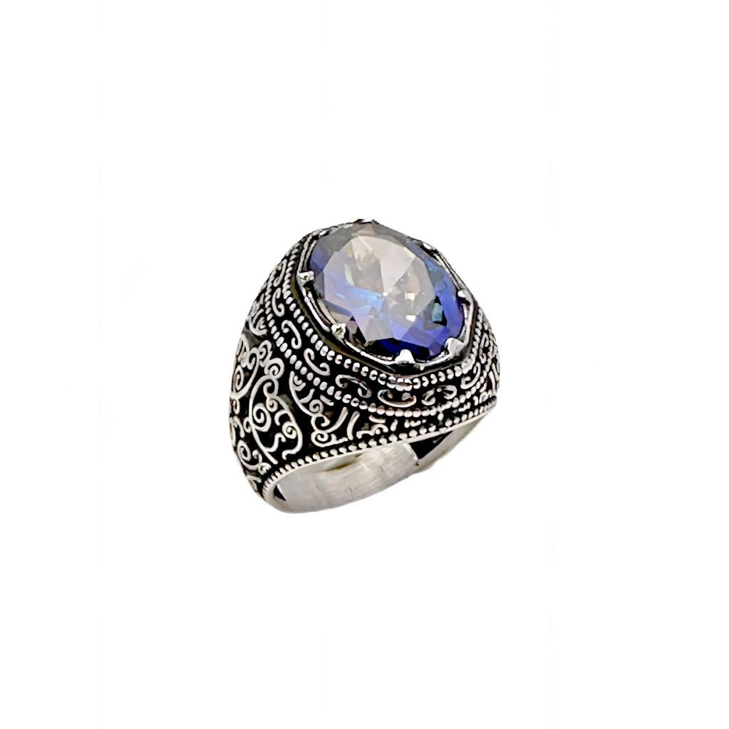Gevheranss Mistik Topaz Taşli Erkek Yüzüğü 230047238G19y