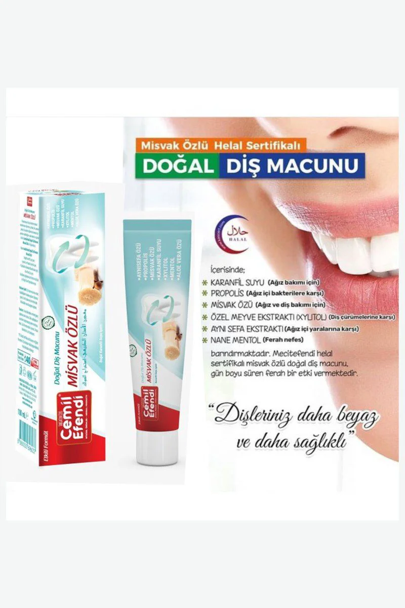 Misvak Özlü Karanfil Sulu Diş Macunu 3'lü Paket - %100 Doğal Diş Bakımı Fiyatı, Yorumları ve Özellikleri
