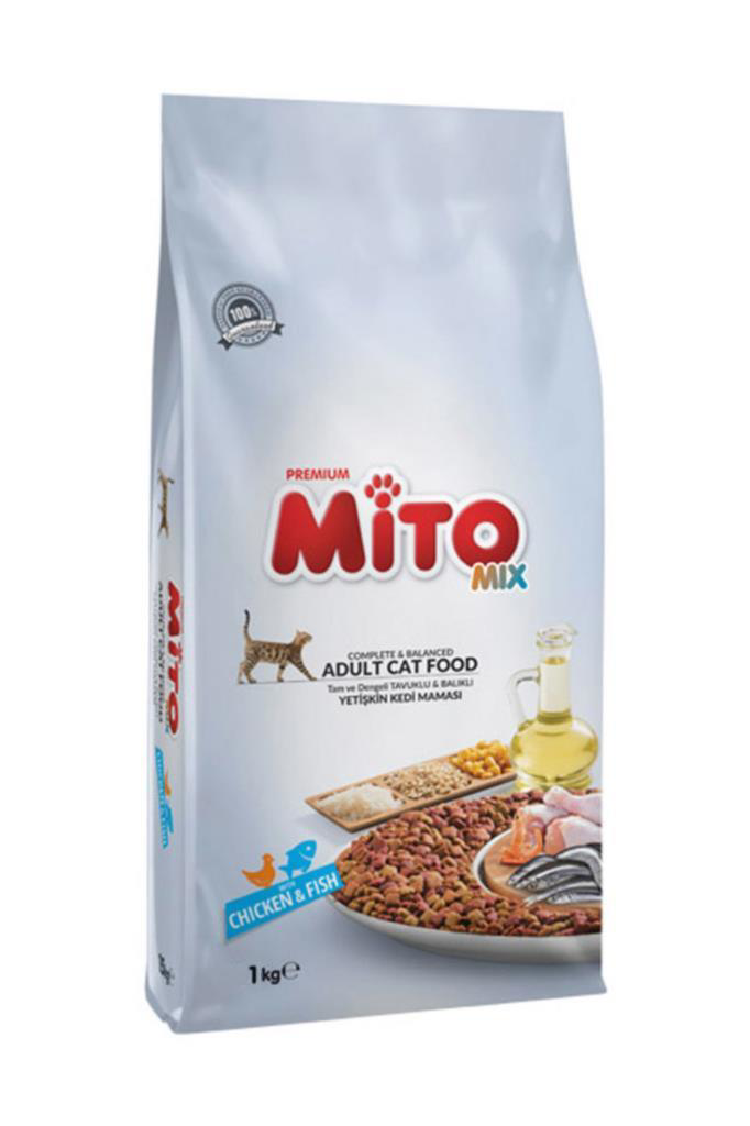 Mito Mix Adult Tavuklu ve Balıklı Yetişkin Kedi Maması 1 Kg
