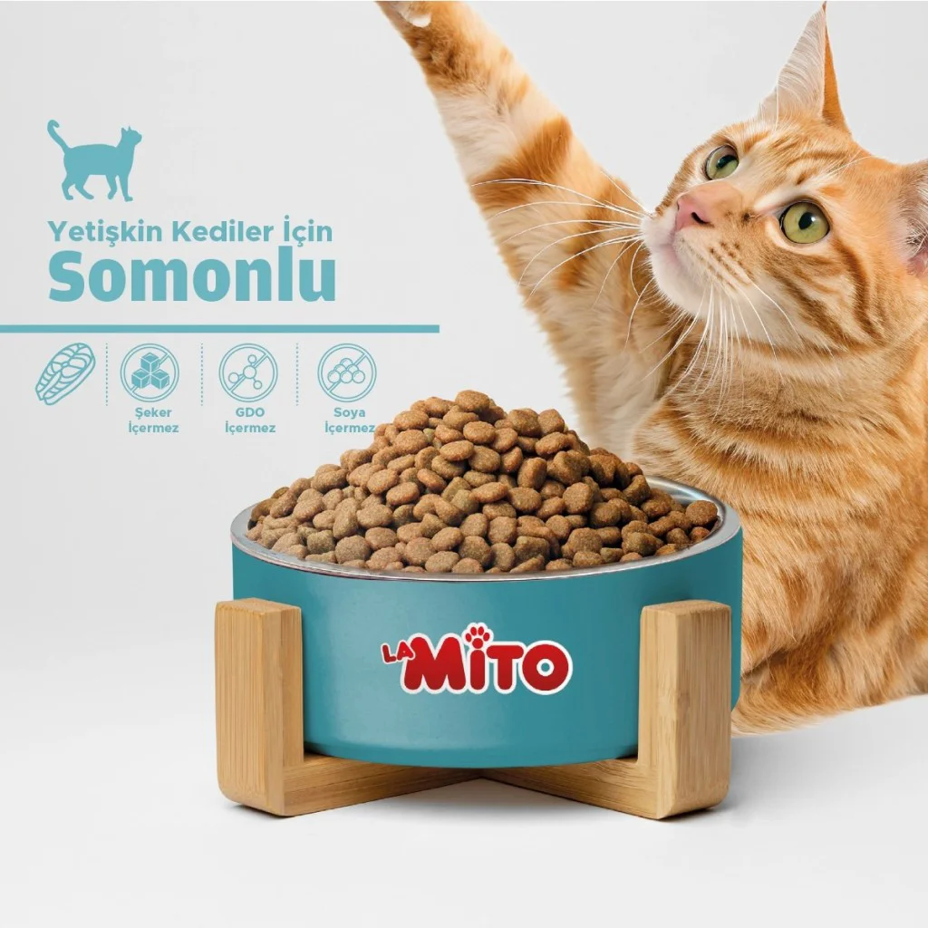 Mito Somonlu Balıklı Yetişkin Kedi Maması 1 Kg Mito Somonlu Balıklı Yetişkin Kedi Maması 1 Kg