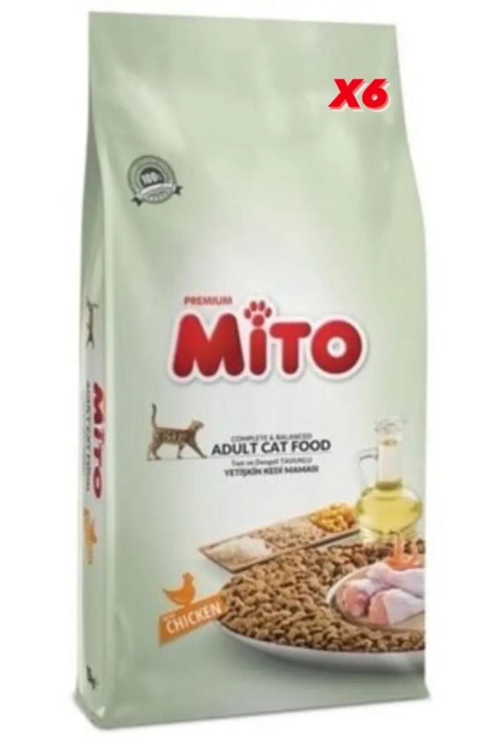 Mito Tavuklu 1 Kg X6 Yetişkin Kedi Maması Orjinal Paket