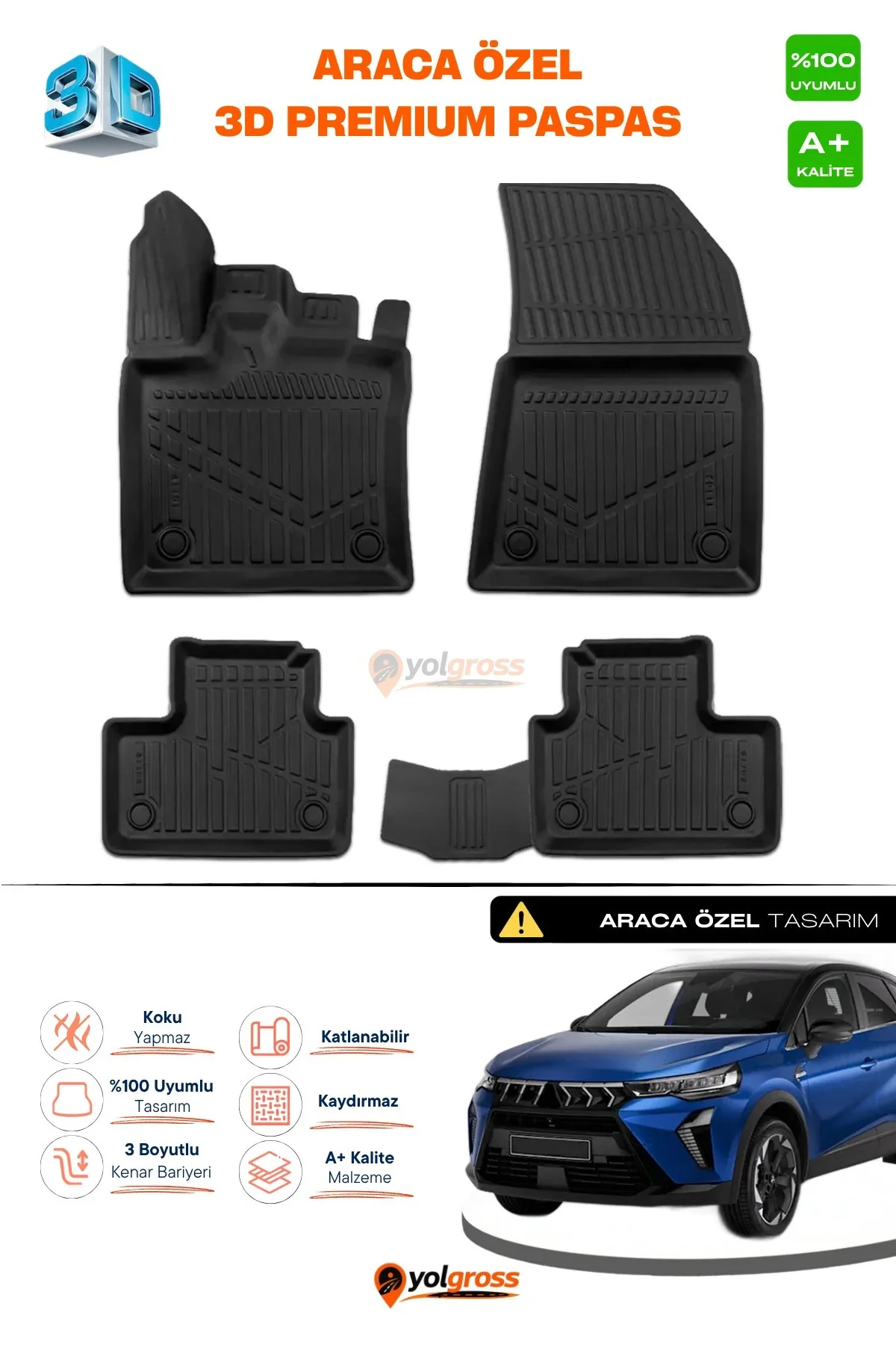 Mitsubishi Asx 3D Pro Havuzlu Paspas 2023 Üzeri A+ Kalite Mitsubishi Asx 3D Pro Havuzlu Paspas 2023 Üzeri A+ Kalite