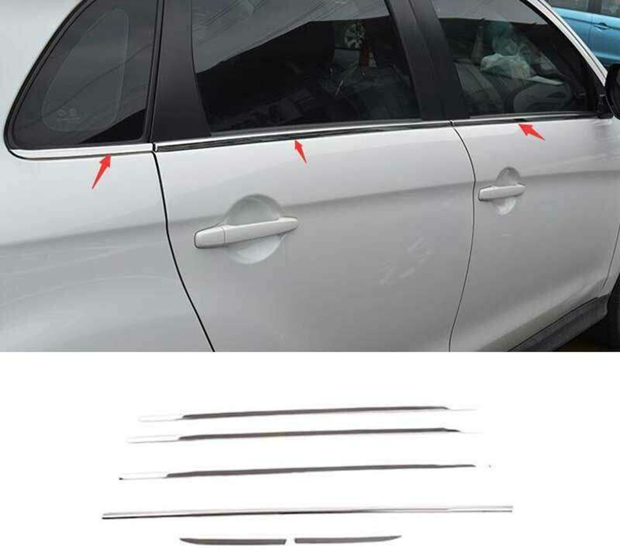 Mitsubishi Asx Uyumlu 2010 2017 Cam Çıtası Krom Parça Mitsubishi Asx Uyumlu 2010 2017 Cam Çıtası Krom Parça