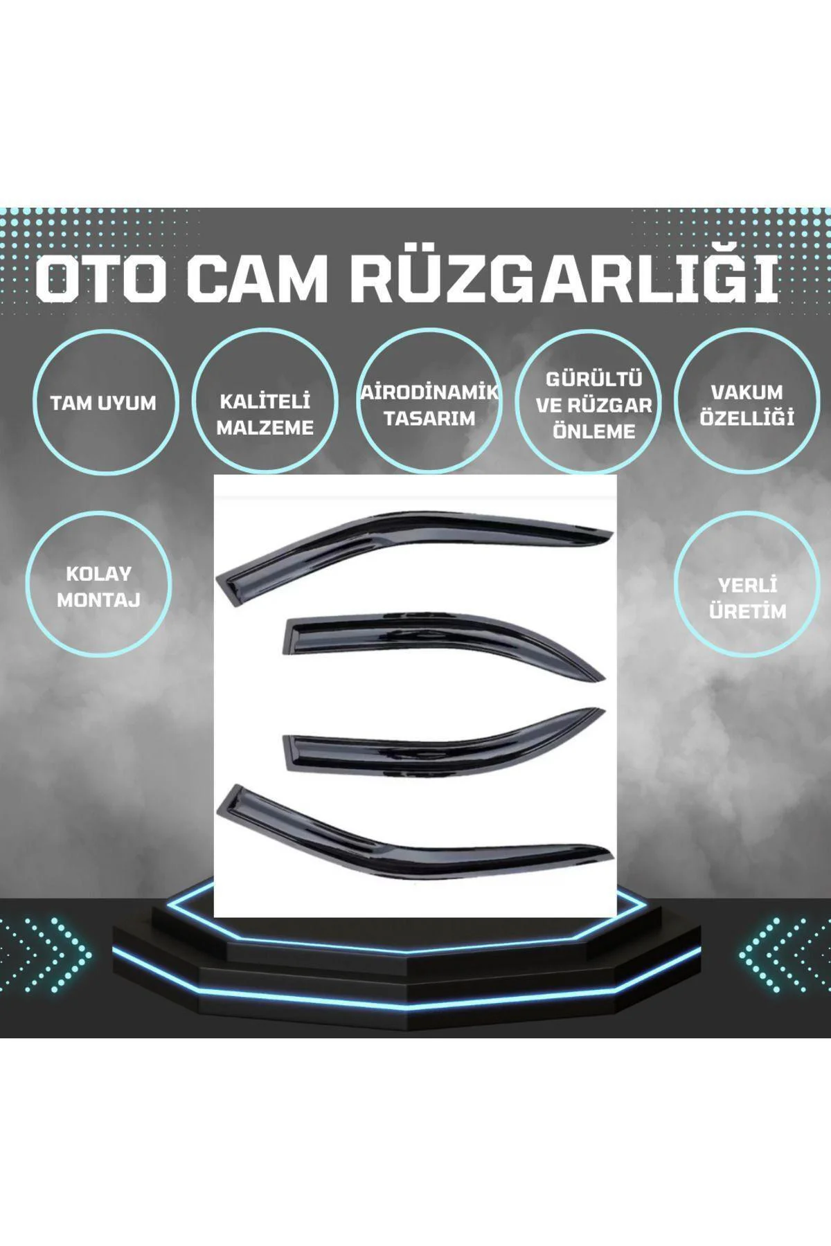 Mitsubishi Canter Uyumlu 2011-2023 Cam Rüzgarlığı 2'li
