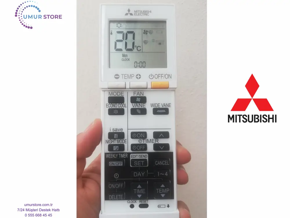 Mitsubishi Electric Klima Kumandası Mitsubishi Electric Klima Kumandası