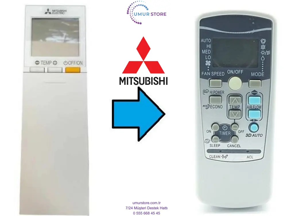 Mitsubishi Klima Kumandası Mitsubishi Klima Kumandası