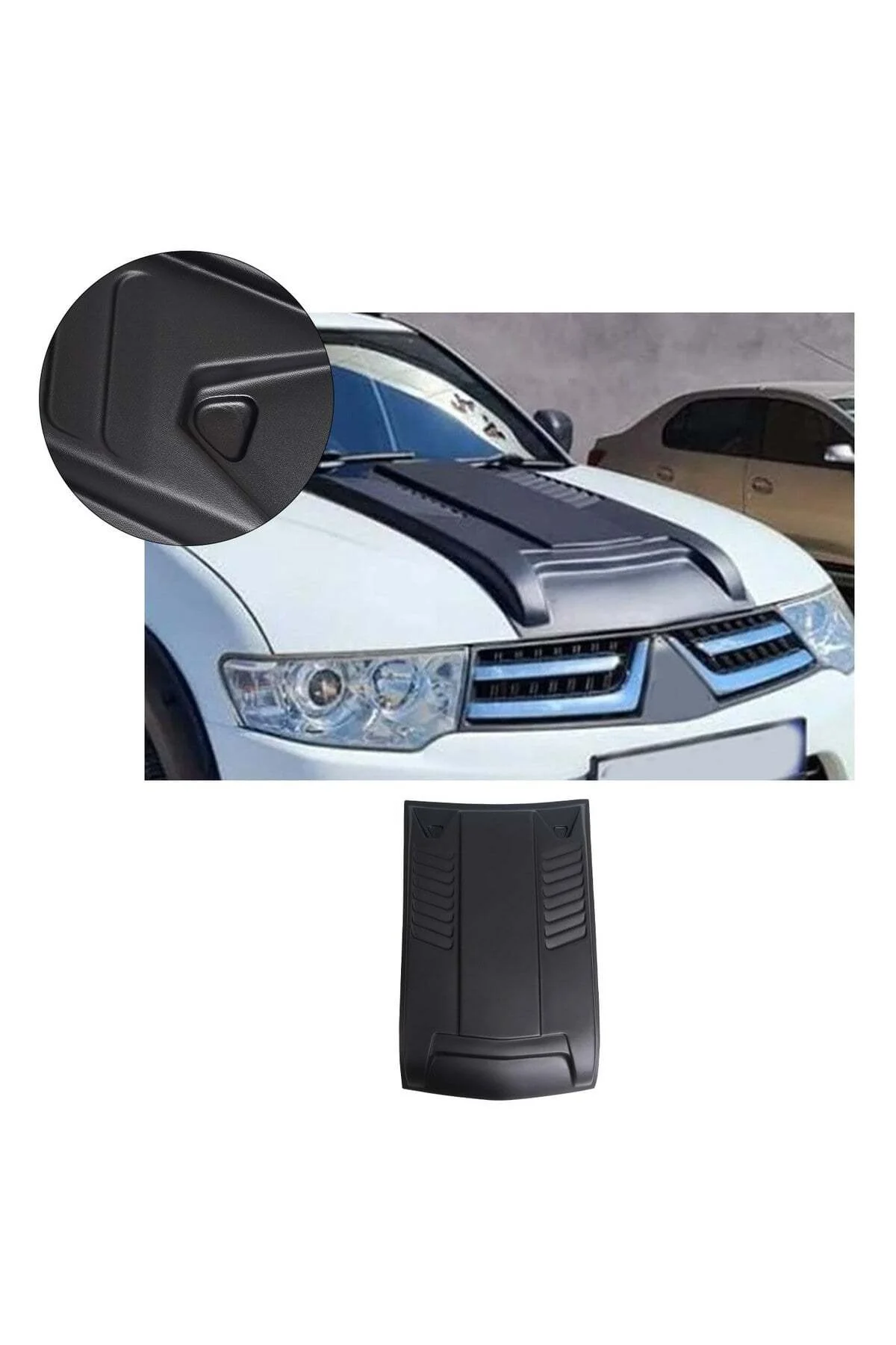 Mitsubishi L200 2007-2014 Uyumlu Ön Kaput Scoop Havalandırma 1 Parça ABS Mat Siyah Mitsubishi L200 2007-2014 Uyumlu Ön Kaput Scoop Havalandırma 1 Parça ABS Mat Siyah