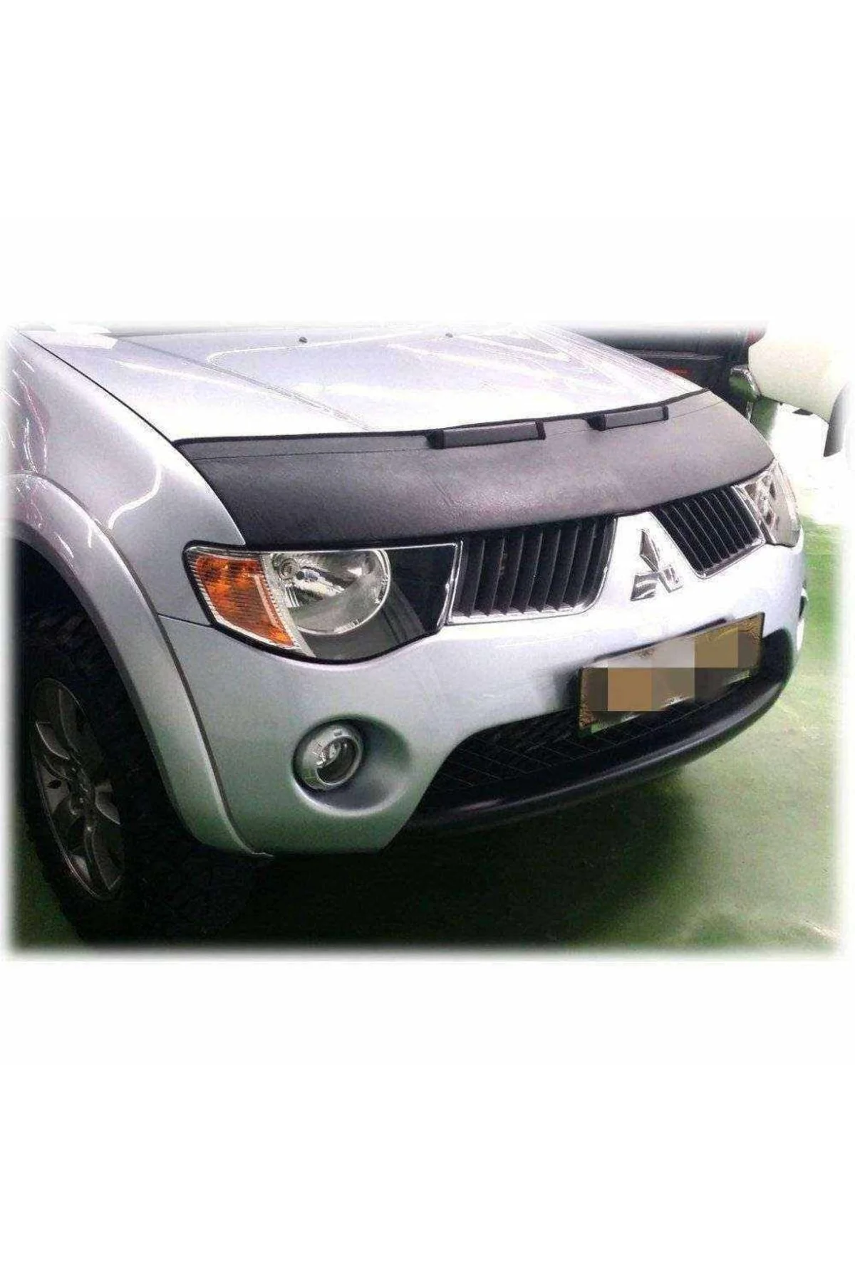 Mitsubishi L200 2009 Suni Deri Lüx Kaput Koruyucu Maske - Görsel 2